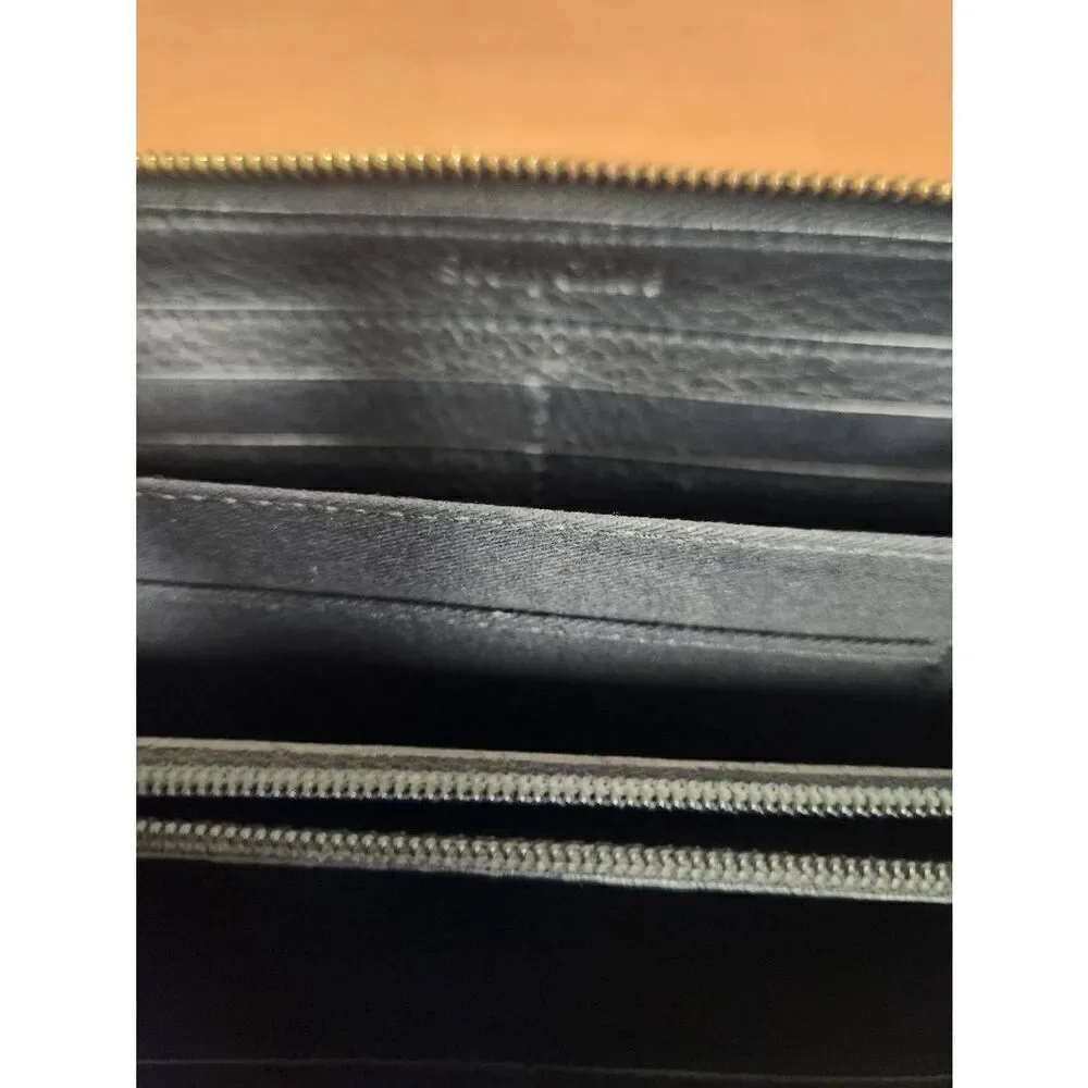 See By Chloe long black Zip around wallet